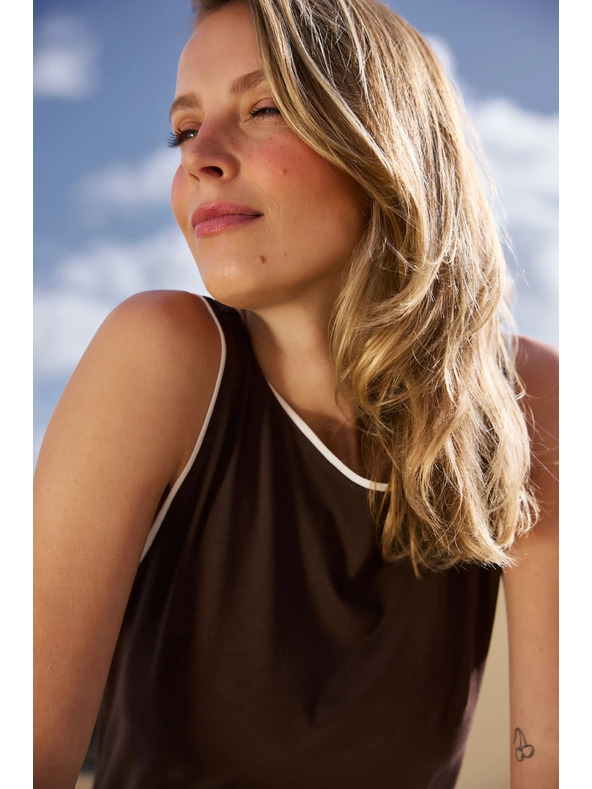 Moodo Top hnědý Moodo