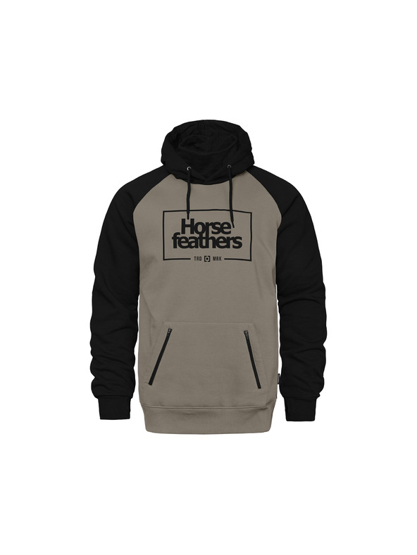 Horsefeathers Mikina Sherman - black/taupe