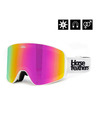 Horsefeathers Snowboardové brýle Lynx - white/mirror pink