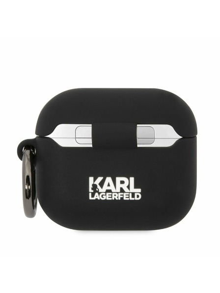 Karl Lagerfeld 3D Logo NFT Karl Head Silikonové Pouzdro pro Airpods 3 Black Karl Lagerfeld