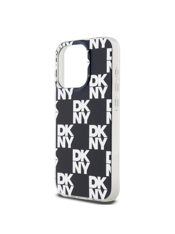 DKNY PC/TPU Checkered Pattern Zadní Kryt pro iPhone 15 Pro Black DKNY