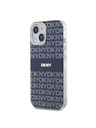 DKNY PC/TPU Repeat Pattern Tonal Stripe Magsafe Zadní Kryt pro iPhone 15 Blue DKNY