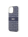 DKNY PC/TPU Repeat Pattern Tonal Stripe Magsafe Zadní Kryt pro iPhone 15 Blue DKNY