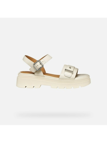 Geox Krémové dámské sandály Geox Adacter S B