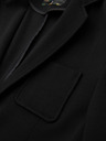 Ombre Clothing Pánské černé sako SLIM s jemnou texturou