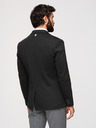 Ombre Clothing Pánské černé sako SLIM s jemnou texturou