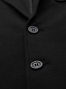 Ombre Clothing Pánské černé sako SLIM s jemnou texturou