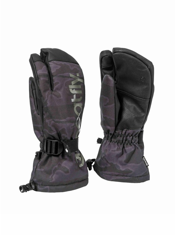 Meatfly Meatfly pánské rukavice Limp Morph Black