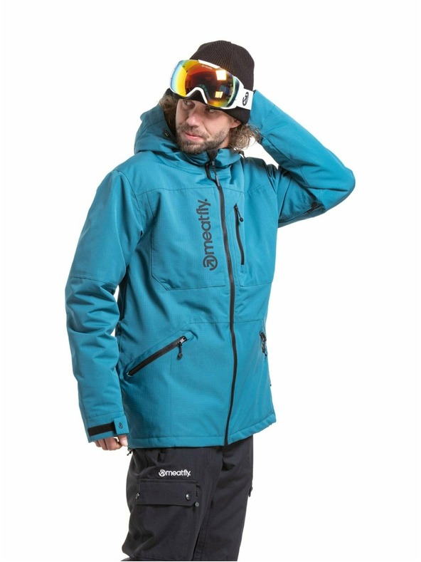 Meatfly Meatfly pánská SNB & SKI bunda Helios Deep Ocean