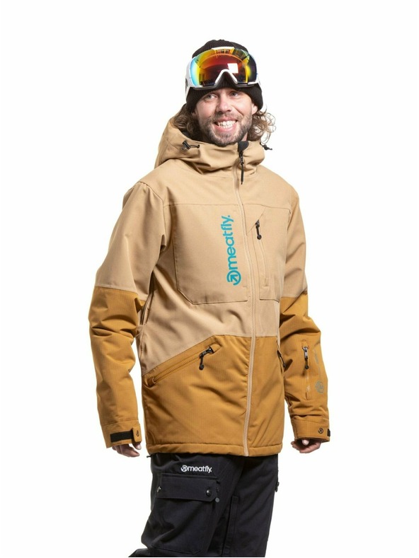 Meatfly Meatfly pánská SNB & SKI bunda Helios Tan / Wood