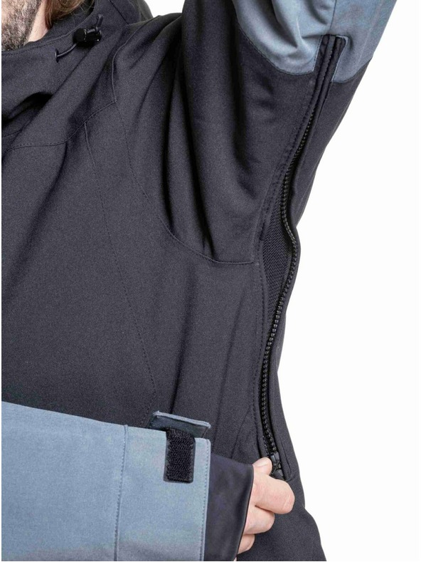 Meatfly Meatfly pánská SNB & SKI bunda Helios Dark Grey / Black