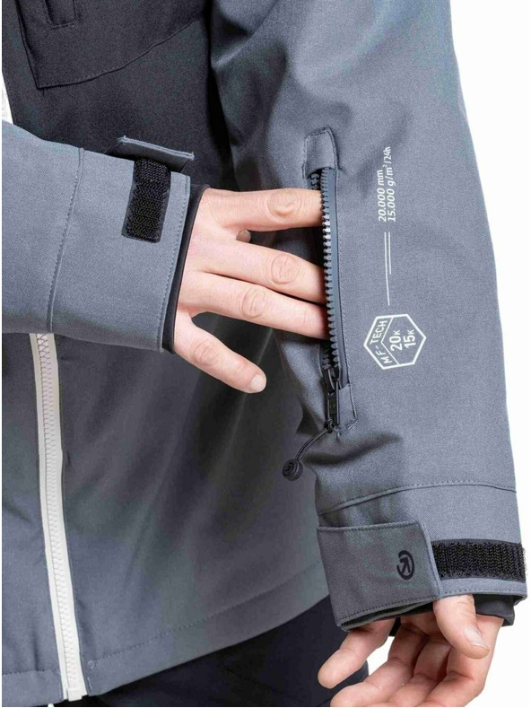 Meatfly Meatfly pánská SNB & SKI bunda Helios Dark Grey / Black
