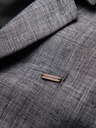 Ombre Clothing Pánské sako REGULAR střihu s plátnem - grafitová V5 M169 Ombre Clothing