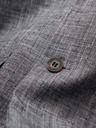 Ombre Clothing Pánské sako REGULAR střihu s plátnem - grafitová V5 M169 Ombre Clothing