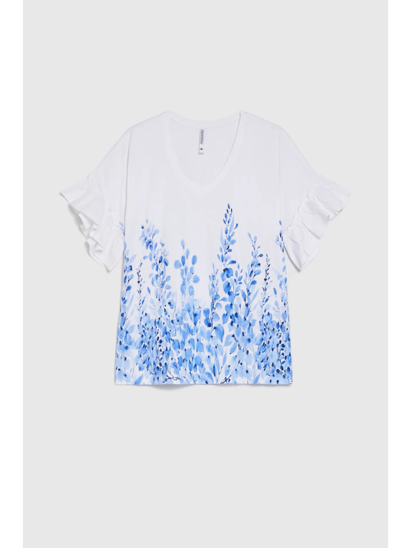 Moodo Halenka s potiskem bílá Moodo