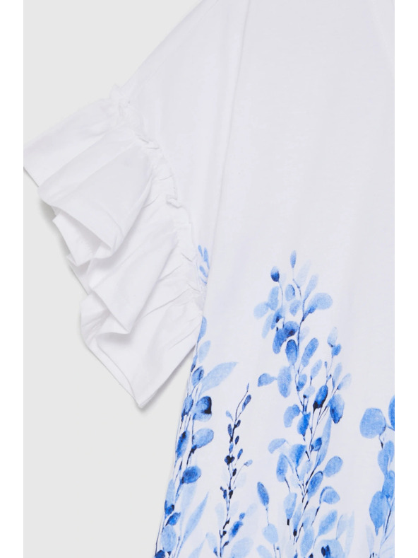 Moodo Halenka s potiskem bílá Moodo