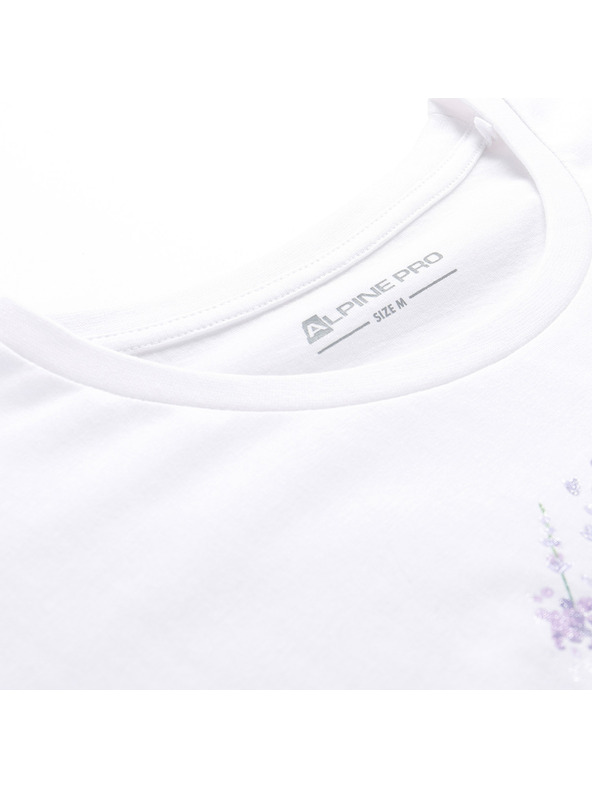 ALPINE PRO Dámské triko z nemačkavého materiálu ALPINE PRO OMBA 2 white varianta pa