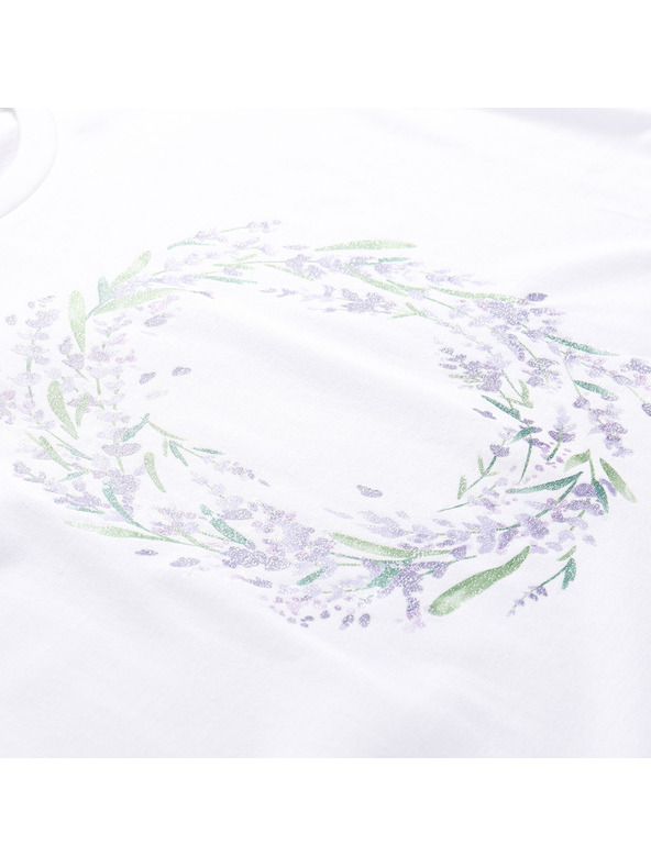 ALPINE PRO Dámské triko z nemačkavého materiálu ALPINE PRO OMBA 2 white varianta pa