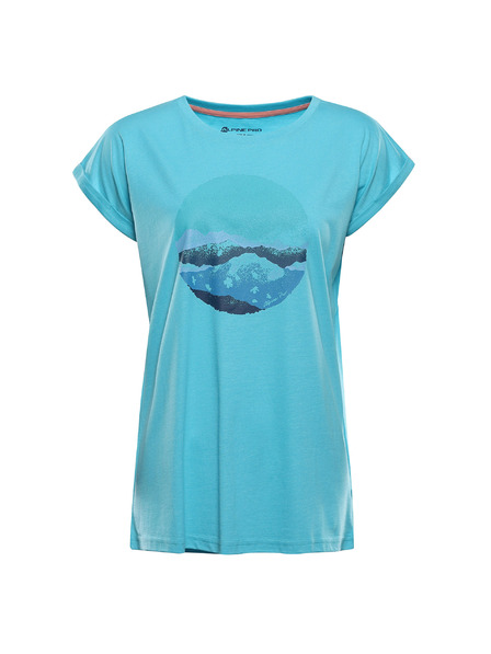 ALPINE PRO Dámské triko z nemačkavého materiálu ALPINE PRO OMBA 2 curacao varianta pb