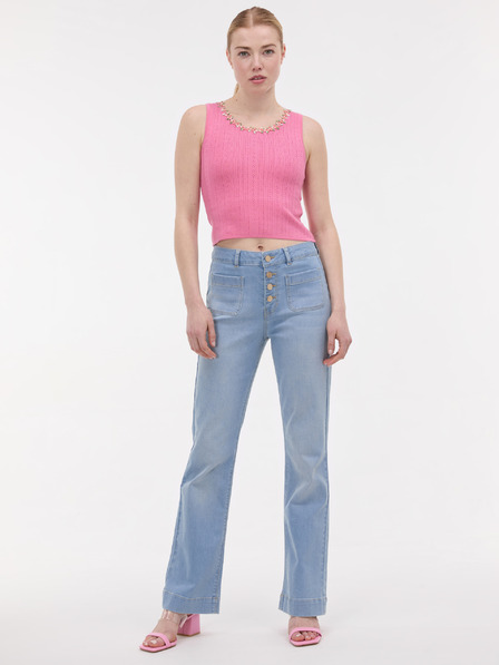 Orsay Růžové dámské tílko s aplikací ORSAY