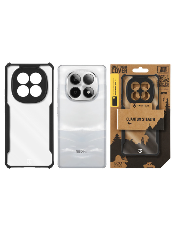 Tactical Tactical Quantum Stealth Kryt pro Xiaomi Redmi Note 15 5G Clear/Black
