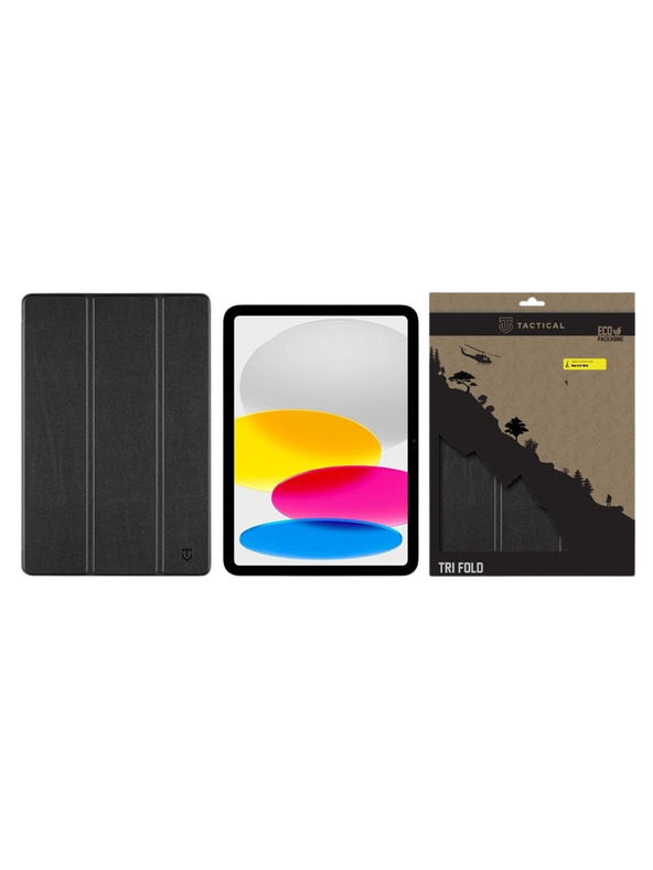 Tactical Tactical Book Tri Fold Pouzdro pro Apple iPad 11 2025/2026 / 10.9 2022 Black