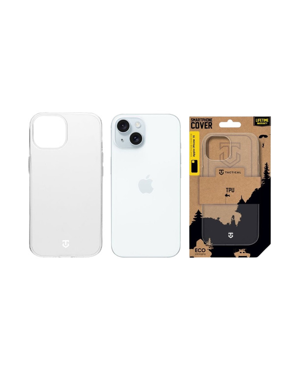 Tactical Tactical TPU Kryt pro Apple iPhone 15 Transparent
