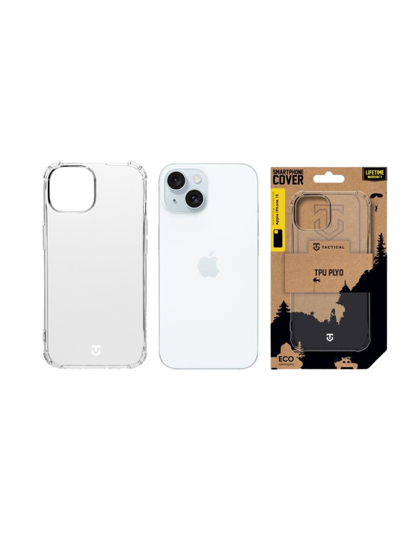 Tactical Tactical TPU Plyo Kryt pro Apple iPhone 15 Transparent