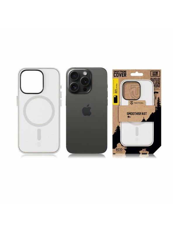 Tactical Tactical MagForce SmoothIsFast Kryt pro Apple iPhone 15 Pro Chalk