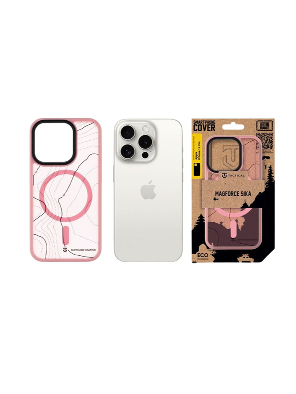 Tactical Tactical MagForce Hyperstealth Sika Kryt pro Apple iPhone 15 Pro Pink Panther