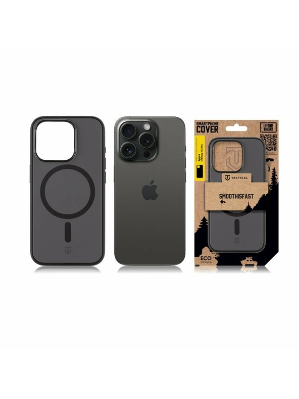 Tactical Tactical MagForce SmoothIsFast Kryt pro Apple iPhone 15 Pro Asphalt