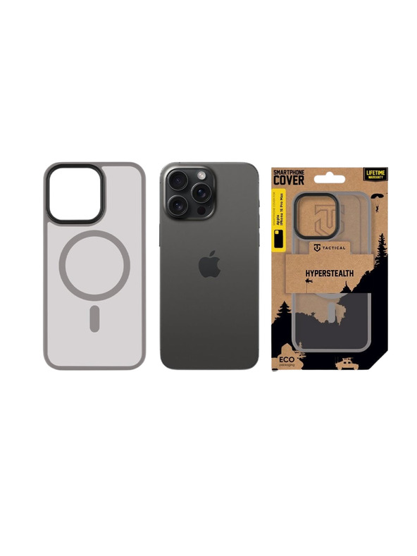 Tactical Tactical MagForce Hyperstealth Kryt pro Apple iPhone 15 Pro Max Light Grey