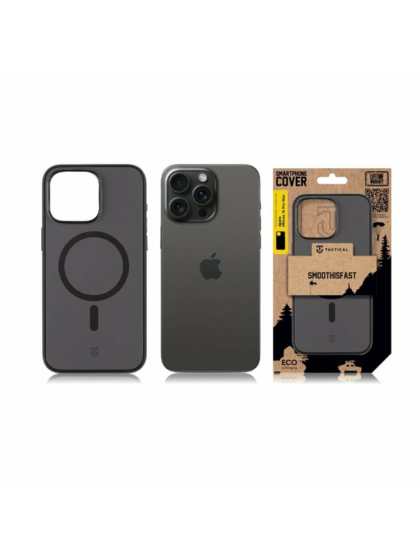 Tactical Tactical MagForce SmoothIsFast Kryt pro Apple iPhone 15 Pro Max Asphalt
