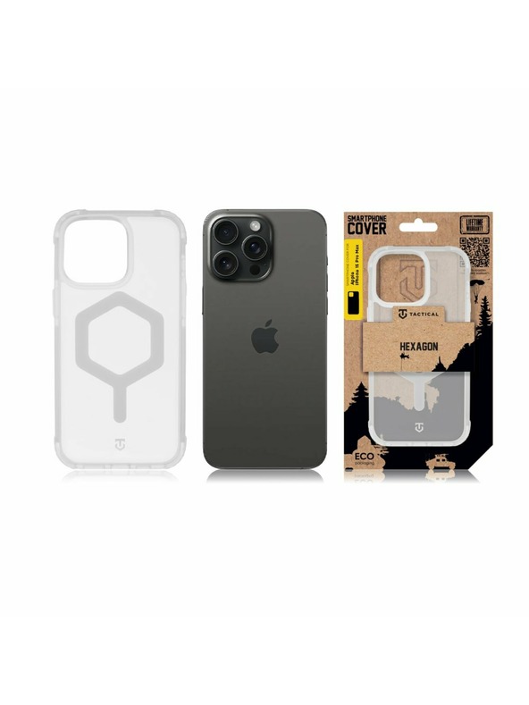 Tactical Tactical MagForce Hexagon Kryt pro Apple iPhone 15 Pro Max T-White