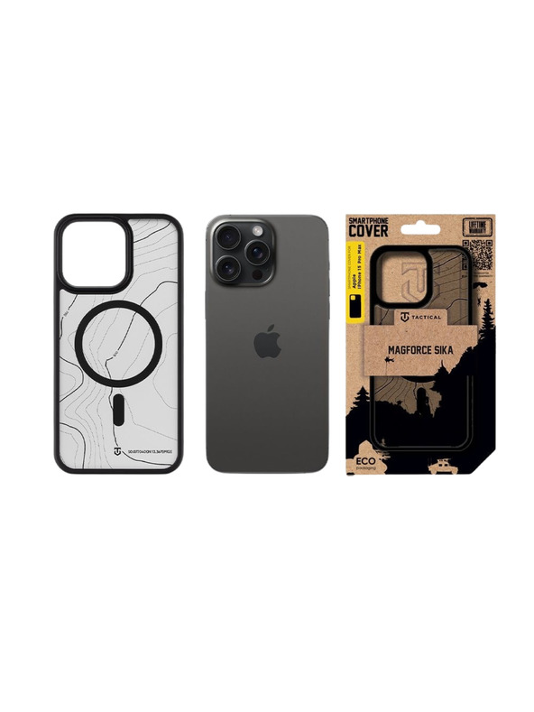 Tactical Tactical MagForce Hyperstealth Sika Kryt pro Apple iPhone 15 Pro Max Asphalt