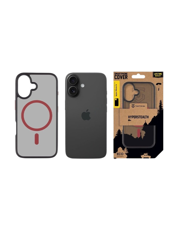 Tactical Tactical MagForce Hyperstealth 2.0 Kryt pro Apple iPhone 16 Black/Red