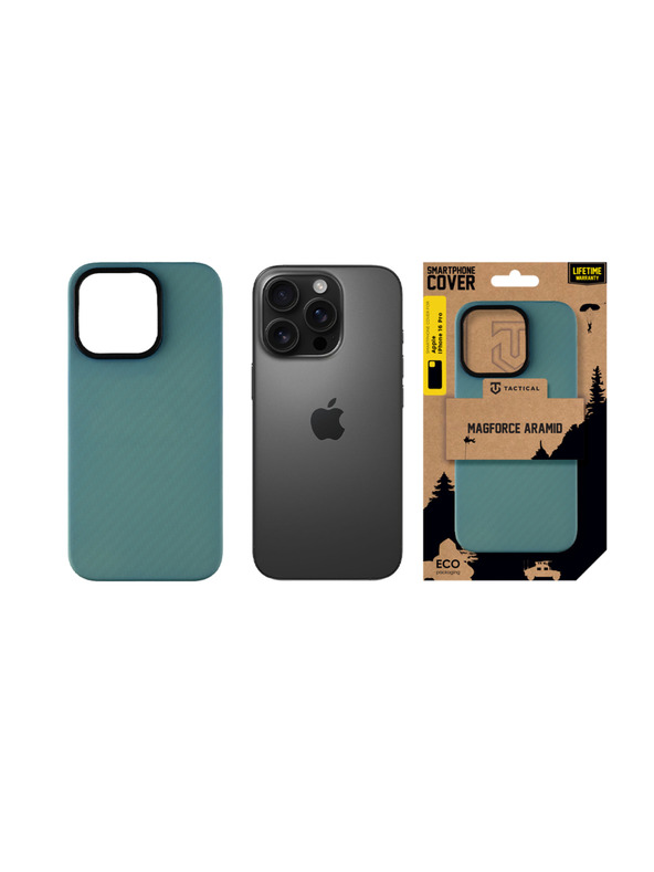 Tactical Tactical MagForce Aramid Kryt pro Apple iPhone 16 Pro Blue Jay