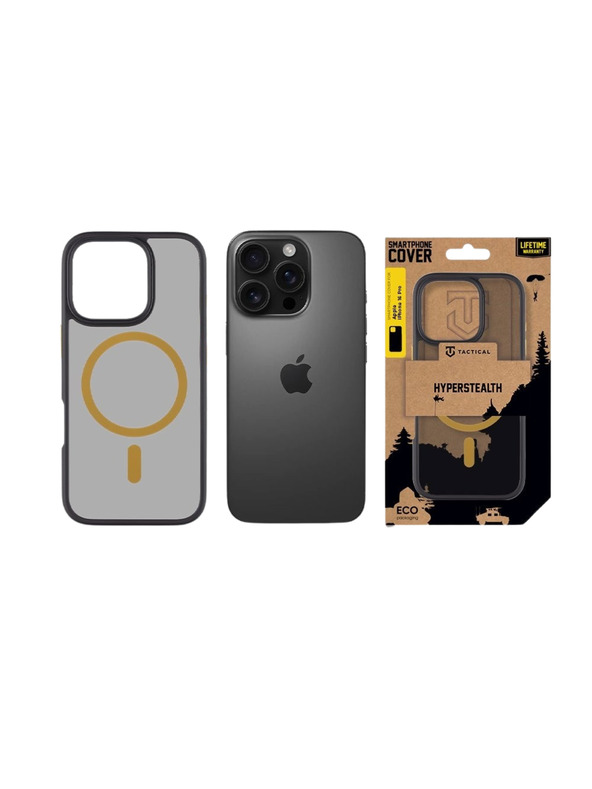 Tactical Tactical MagForce Hyperstealth 2.0 Kryt pro Apple iPhone 16 Pro Black/Yellow