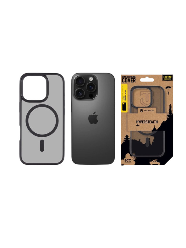 Tactical Tactical MagForce Hyperstealth Kryt pro Apple iPhone 16 Pro Asphalt