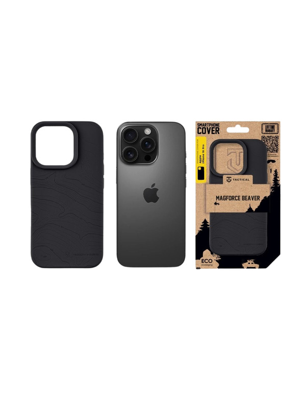 Tactical Tactical MagForce Beaver Kryt pro Apple iPhone 16 Pro Asphalt