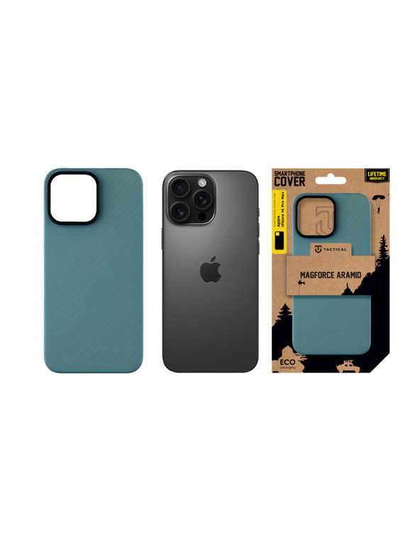 Tactical Tactical MagForce Aramid Kryt pro Apple iPhone 16 Pro Max Blue Jay