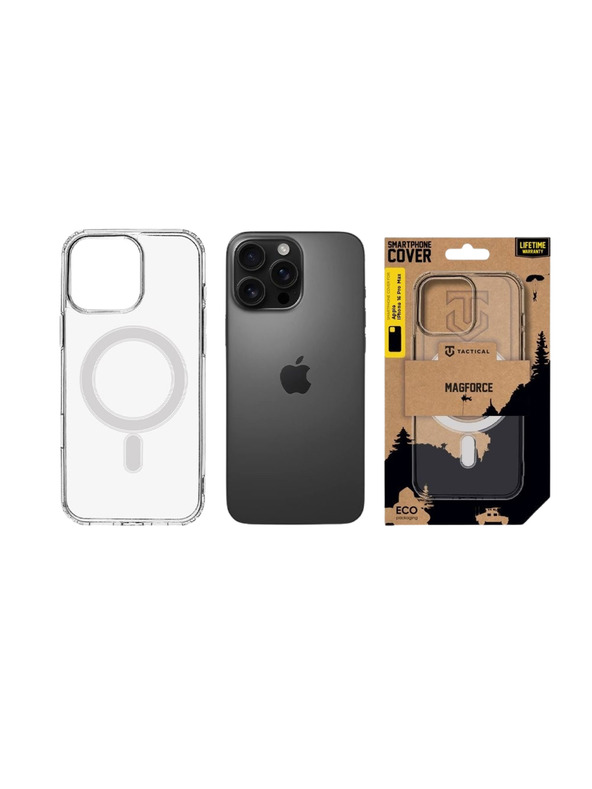 Tactical Tactical MagForce Kryt pro Apple iPhone 16 Pro Max Transparent