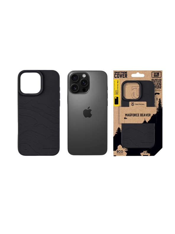Tactical Tactical MagForce Beaver Kryt pro Apple iPhone 16 Pro Max Asphalt