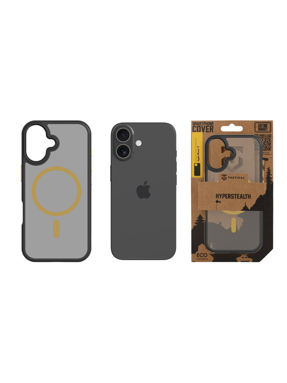 Tactical Tactical MagForce Hyperstealth 2.0 Kryt pro Apple iPhone 17 Black/Yellow