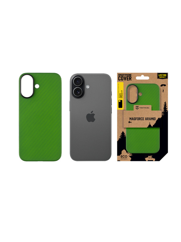 Tactical Tactical MagForce Aramid Kryt pro Apple iPhone 17 Green Toad