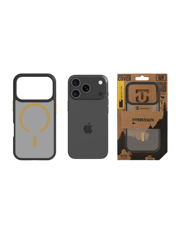Tactical Tactical MagForce Hyperstealth 2.0 Kryt pro Apple iPhone 17 Pro Black/Yellow