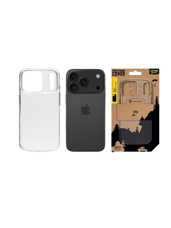 Tactical Tactical TPU Kryt pro Apple iPhone 17 Pro Transparent