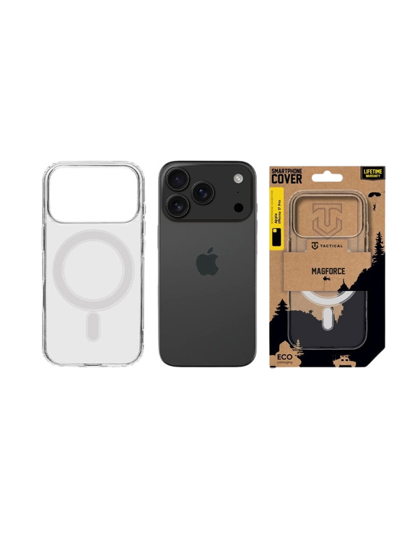 Tactical Tactical MagForce Kryt pro Apple iPhone 17 Pro Transparent