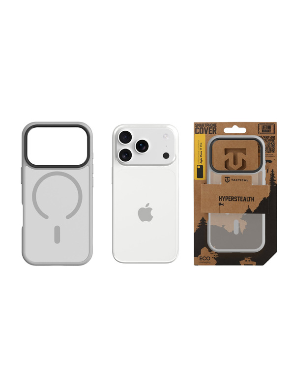 Tactical Tactical MagForce Hyperstealth Kryt pro Apple iPhone 17 Pro Light Grey