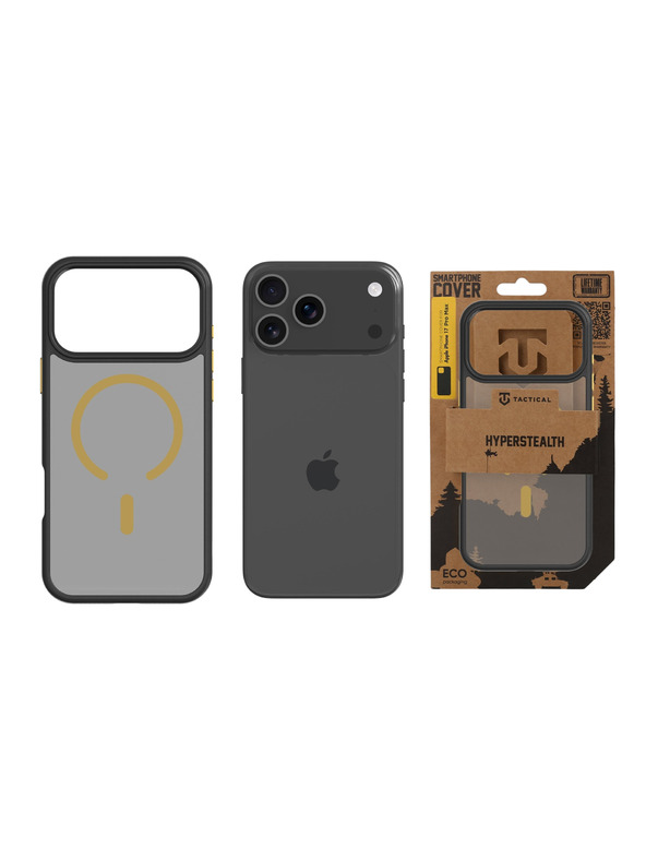 Tactical Tactical MagForce Hyperstealth 2.0 Kryt pro Apple iPhone 17 Pro Max Black/Yellow